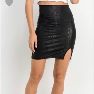Snakeskin skirt